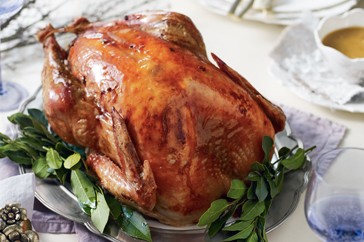 Maple-glazed turkey
