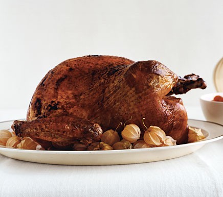 Maple-glazed turkey with gravy