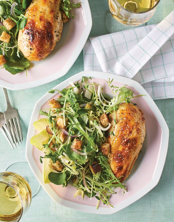 Maple-lemon glazed chicken
