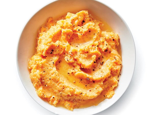 Maple mashed sweet potatoes