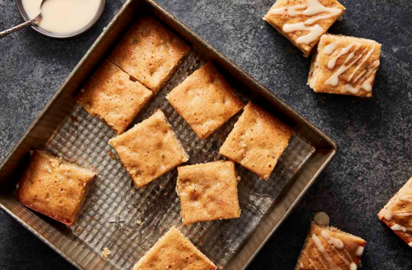 Maple nut blondies