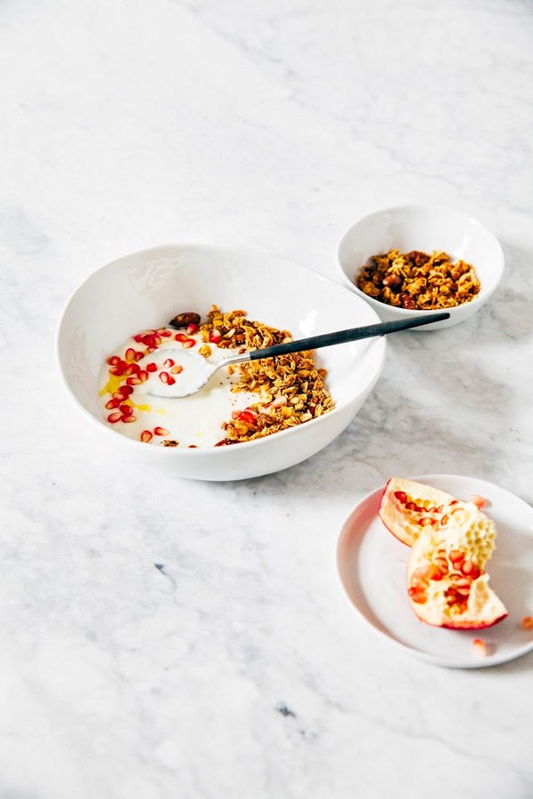 Maple orange amaranth granola