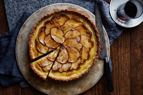 Maple pear tart