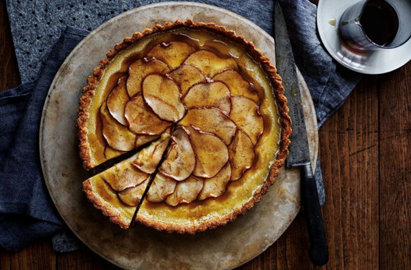 Maple pear tart