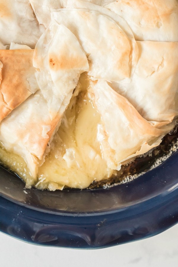 Maple-pecan apple stuffed Brie