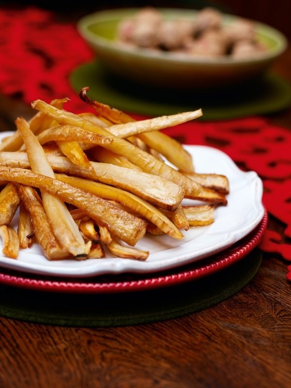 Maple-roast parsnips