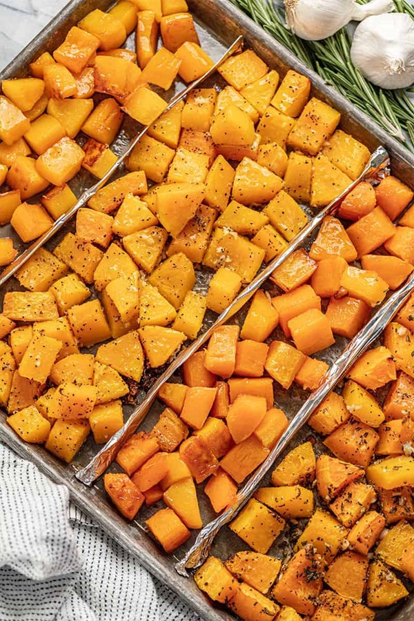Maple-roasted butternut squash