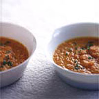 Maple-roasted carrot and ginger soup