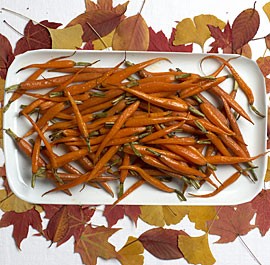 Maple-roasted carrots