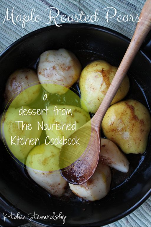 Maple-roasted pears