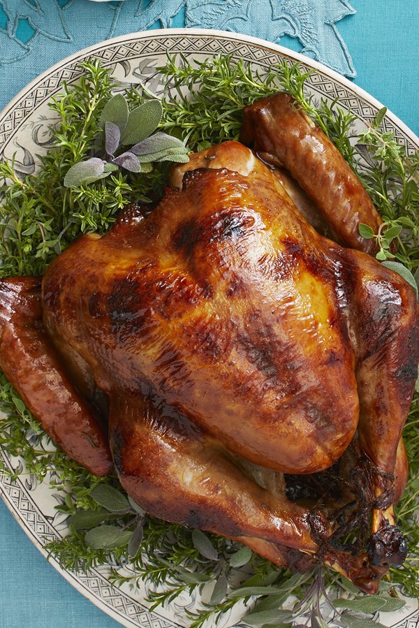 Maple-rosemary roast turkey