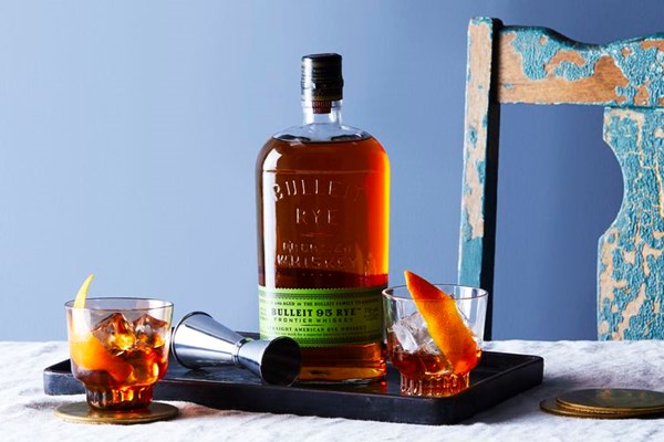 Maple-rye old fashioned