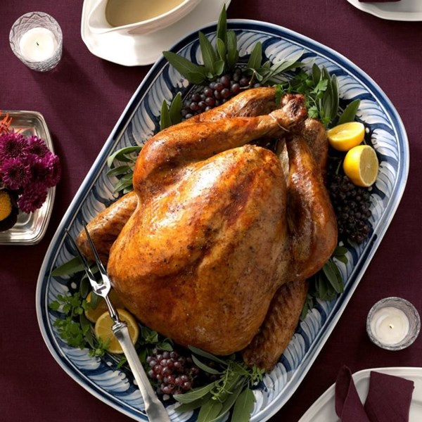 Maple-sage brined turkey