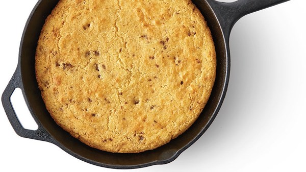Maple sausage skillet cornbread