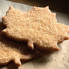 Maple shortbread cookies