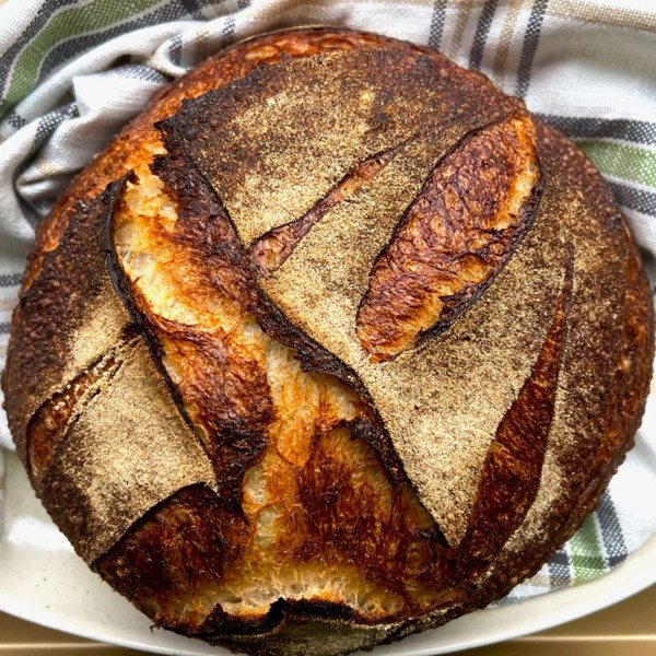 Maple sourdough bread