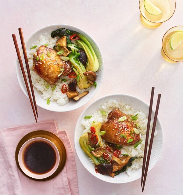 Maple-soy chicken