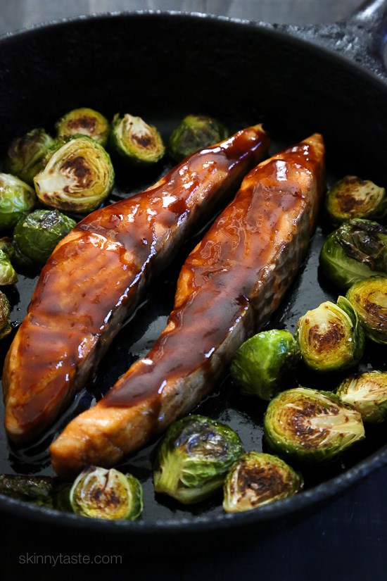 Maple soy glazed salmon