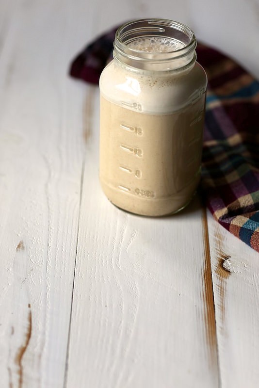 Maple spiced almond milk with a hint of pumpkin