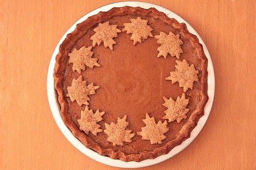 Maple spiced pumpkin pie