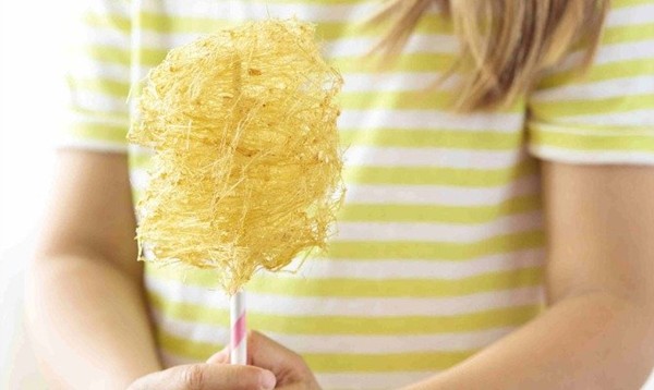 Maple spun sugar