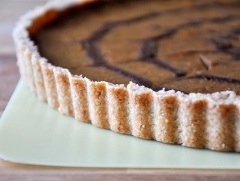 Maple sugar shortbread tart crust