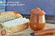 Maple-sweetened apple butter
