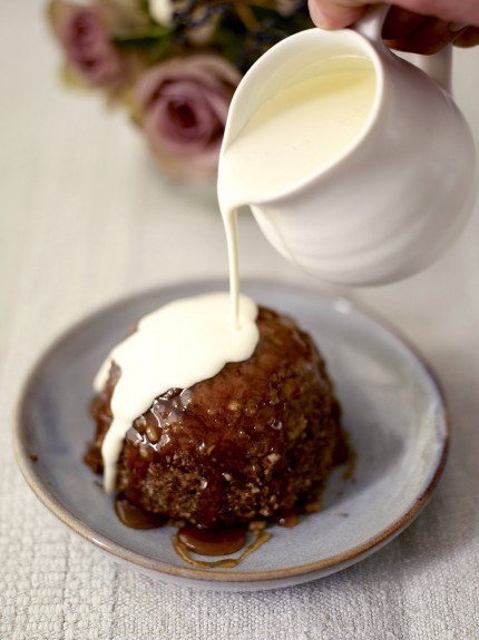 Maple syrup & pecan steamed puddings