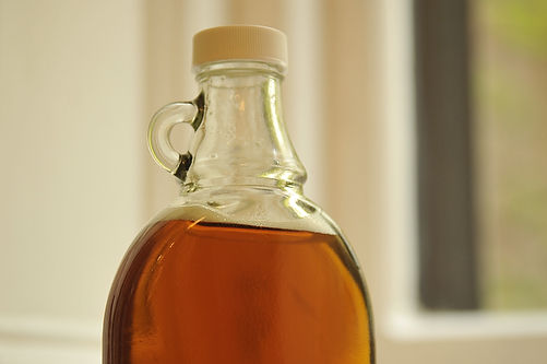 Maple syrup and Dijon vinaigrette