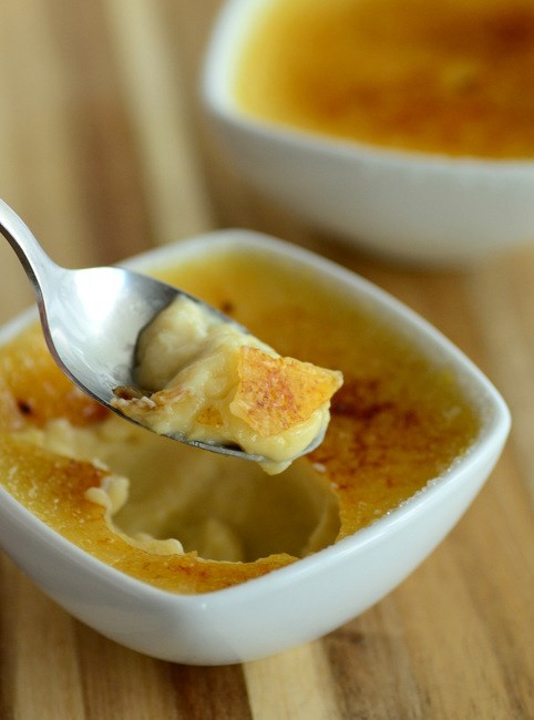 Maple syrup creme brulee