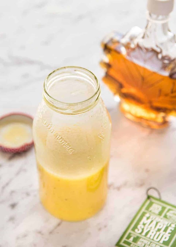 Maple syrup dressing