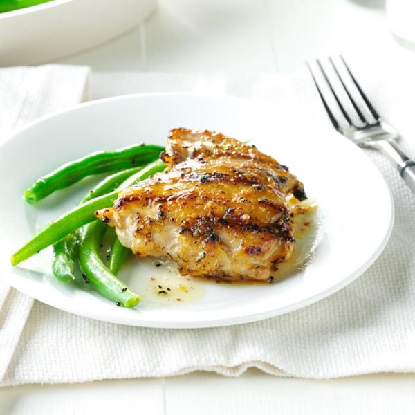 Maple-thyme chicken thighs