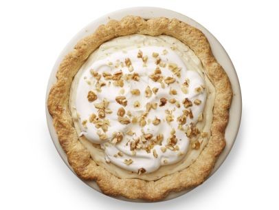 Maple-walnut cream pie