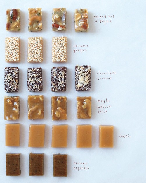Maple walnut spice caramel candies