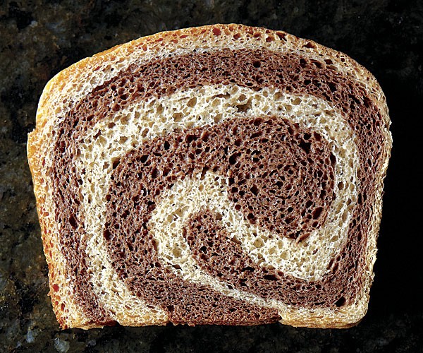 Marble rye bread