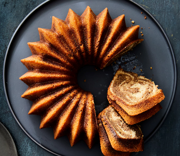 Marble spice bundt cake