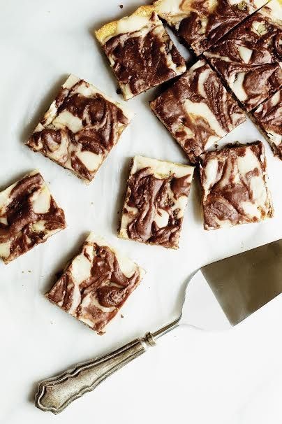 Marble Texas sheet cake