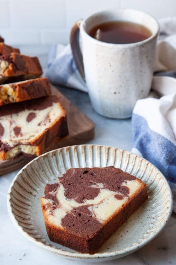 Marbled cream cheese pound cake