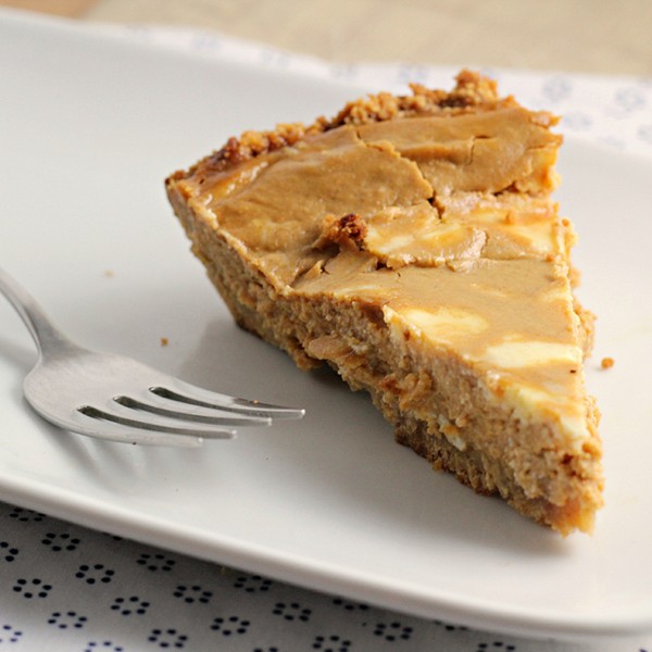 Marbled pumpkin ginger tart
