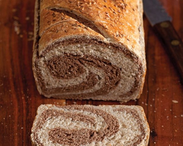 Marbled rye bread