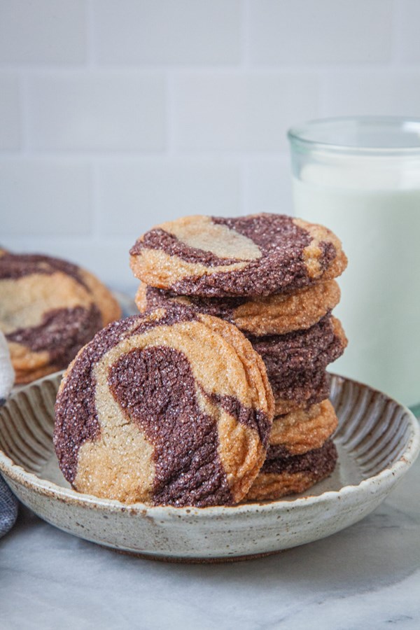 Marbled sugar cookies