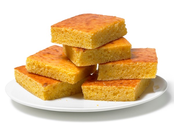 Marc Forgione's cornbread with crème fraîche