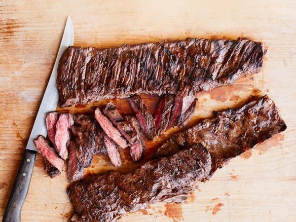 Marcela Valladolid's beer-marinated grilled skirt steak