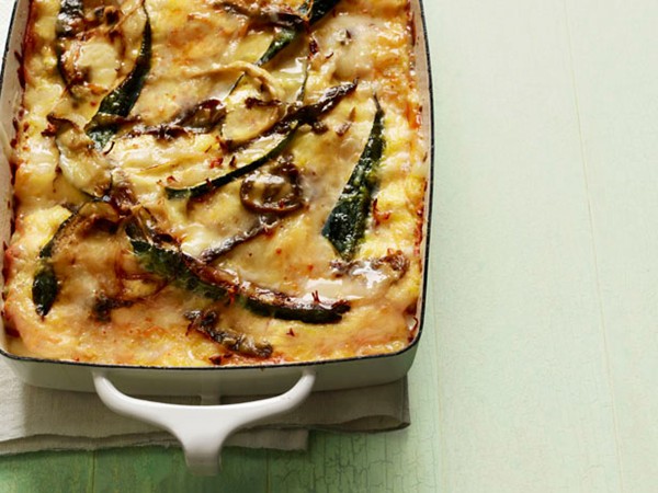 Marcela Valladolid's corn and poblano lasagna