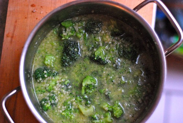 Marcella Hazan's broccoli and pasta soup