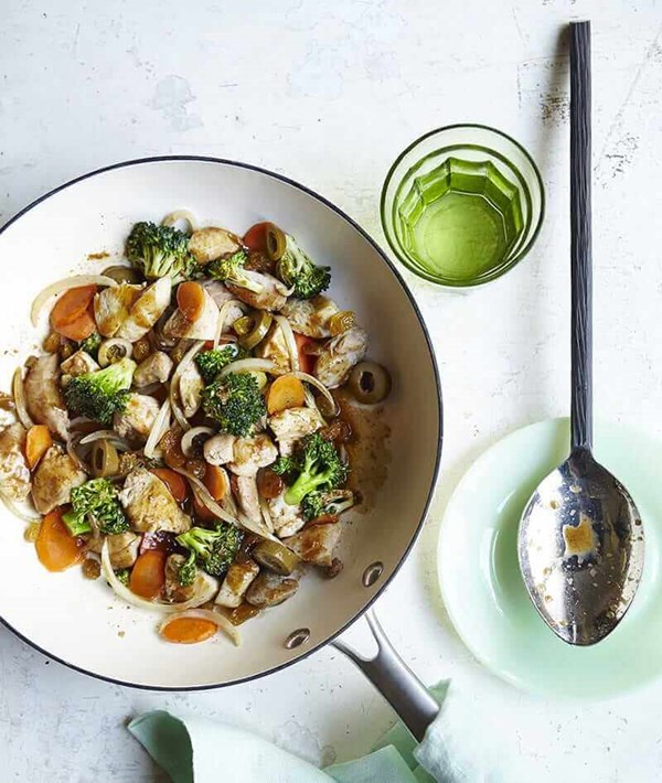 Marcie's Moroccan chicken stir-fry