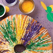 Mardi Gras king cake