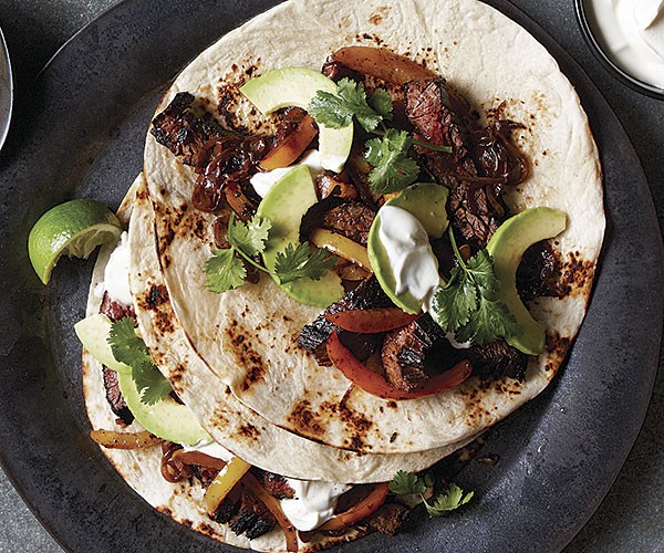 Margarita steak fajitas