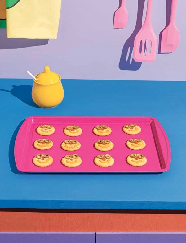 Marge's patented happy cracker snack platter 