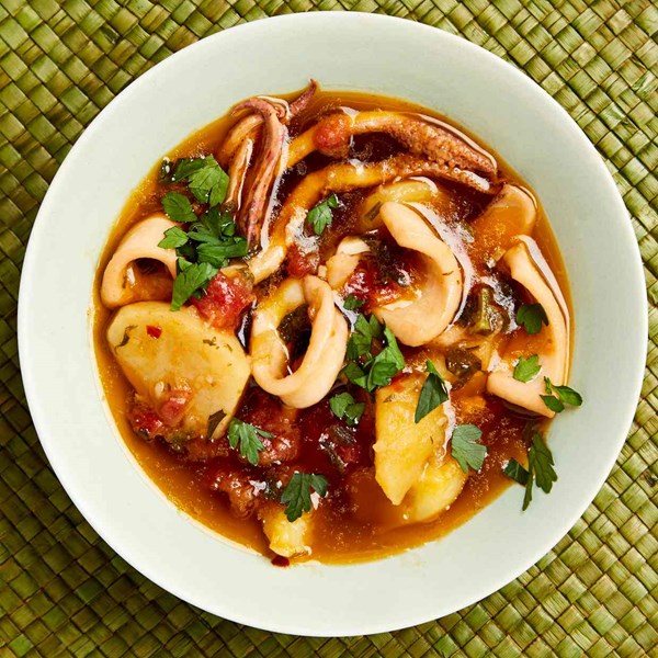 Margot Henderson’s squid and potato stew